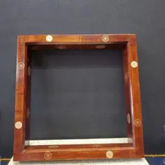 美品】黒漆塗り 二段小引出し 蒔絵 螺鈿 花文 落款入り 輪島塗 和家具