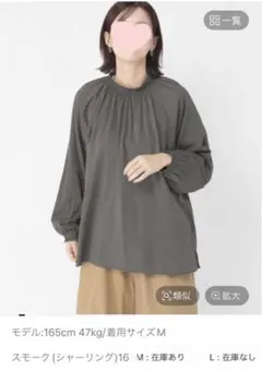 レース襟ブラウス