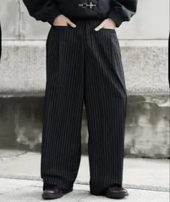 ストライプ スラックス