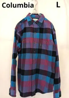 美品 コロンビア (Columbia) ネルシャツ