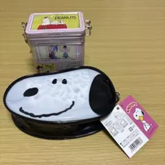 スヌーピー ポーチと缶のセット