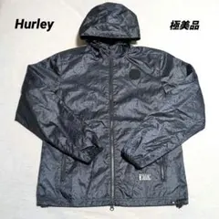 ハーレー Hurley レオパード柄 ナイロンジャケットドローコード М 黒