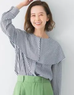 アーバンリサーチロッソ　2wayストライプ 長袖シャツ