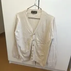 サイズ11 イーストボーイ　ベージュグレージュ薄手カーディガン