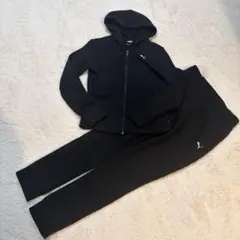 PUMA プーマ　黒　ジャージ　上下　セット　ランニングウェア　スポーツ
