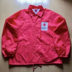 USA製 70s Pla-Jac コーチジャケット バックプリント 赤 M - メルカリ