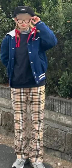 BURBERRY BLUE LABEL フレアパンツ 34 ノバチェックパンツ