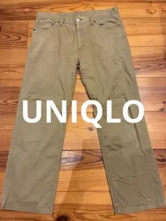 UNIQLO メンズ パンツ ベージュ シンプルのサムネイル