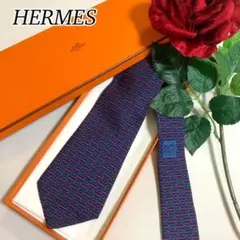 未使用級 エルメス H柄 シルク ネクタイ 夏 爽やか 結婚式◎ - メルカリ