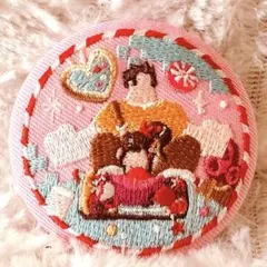 ディズニー刺繍缶バッジビスケット2【シュガーラッシュ】