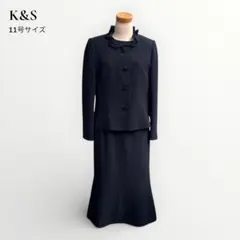 K&S✨️ 喪服 礼服 11号 ブラックフォーマル 3点セット