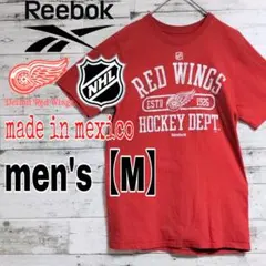 【Reebok×NHL】 デトロイト・レッドウィングス　Tシャツ【メンズM】
