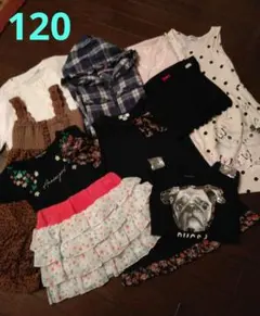 夏服まとめ売り❤120女の子 9枚+アンダーパンツ+肌着