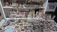ヴィンテージ風ラベルセット・ダメージ加工入り２３７枚・売り切り価格