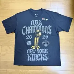 ラスト1枚 XXL】2026 NBA ニックス 優勝記念Tシャツ 90s風 - メルカリ