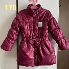 motherways 赤紫色 ダウン 中綿コート 110