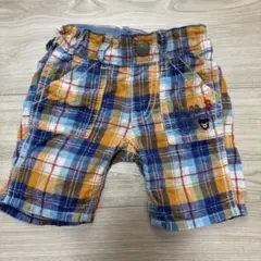 ダブルビー　チェック柄ショートパンツ 80cm