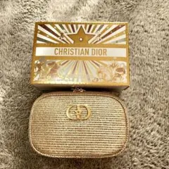 【ディオール】 新品未使用 ゴールド ポーチ クリスマスコフレ 2025 限定品