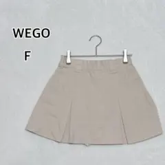 WEGO ウィゴー プリーツミニスカート ベージュ F スカパン i5773