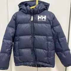 美品　HELly Hansen ネイビー ダウンコート(ダウン80%)