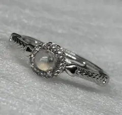 レインボームーンストーン　指輪　リング　天然石