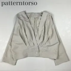 24SS パターントルソ 美品 タック ドルマンジャケット ノーカラー Lサイズのサムネイル