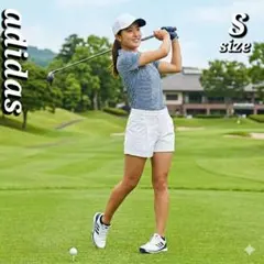 極美品✨アディダス ショートパンツ 白 S ゴルフウェア スポーツウェア