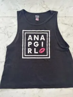 ANAP GIRL ブラック タンクトップ　Sサイズ