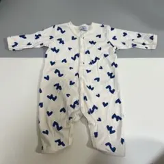 PETIT BATEAU ハート柄ロンパース 6m/67cm