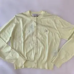 MAISON KITSUNÉ ライトイエローカーディガン S