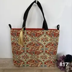 帯リメイク817 帯トートバッグ