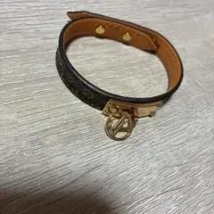Louis Vuitton ブラウンレザーブレスレット