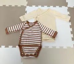 ユニクロ ベビー肌着 長袖60cm 2点セット