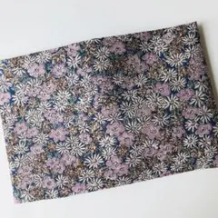 【No.46】文庫本ブックカバー (花／花柄／ぴんく／布製)