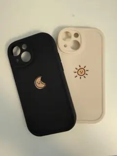 iPhone用ケース 2個セット 太陽と月