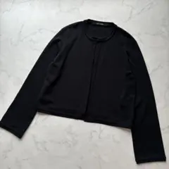 miss ashida カーディガン ブラック 長袖 M 羽織 ホック 上品のサムネイル