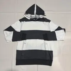 old gap ボーダー パーカー S Y2K アーカイブ swag 短丈