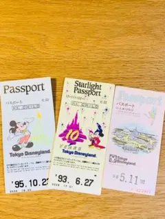 ディズニーランド　使用済みパスポート