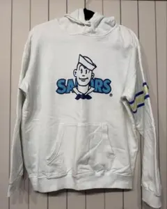 SAILORS ロゴ入り ホワイトパーカー