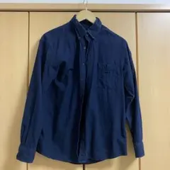 UNIQLO ネイビー メンズ　ボタンダウンシャツ Sサイズ　古着【匿名配送】
