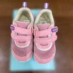 キャロット ピンク スニーカー ベルクロ　ムーンスター　16cm