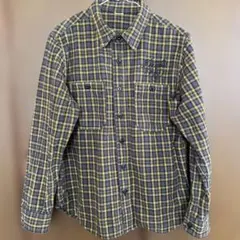 C.A.B.CLOTHING ネルシャツ グレーとイエロー チェック