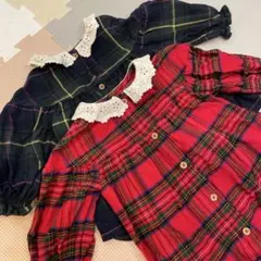 2点セット NEXT チェックシャツ3-6、6-9months
