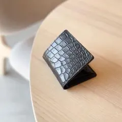 万双 クロコダイル 長財布 ダークブラウン ボロサス 小銭入れ - メルカリ