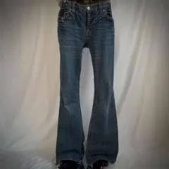 00s archive fade flare denim grunge y2k