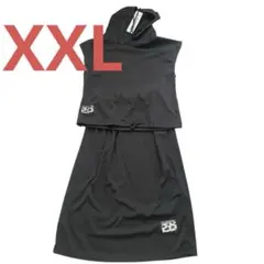 ❤大人可愛いセットアップ❤パーカー＆タイトスカート❤ブラック❤XXLサイズ❤