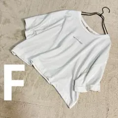 【使用感あり】半袖　Tシャツ　カットソー 丈短い　ワイドのサムネイル