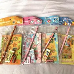 ディズニー 文房具6点セット チップデール マリー ベビーミッキーミニー プー