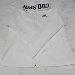 H１１６５✨美品✨le coq sportif フード付きパーカー ホワイト Ｓのサムネイル