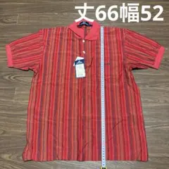 SPALDING ストライプ ポロシャツ Mサイズ